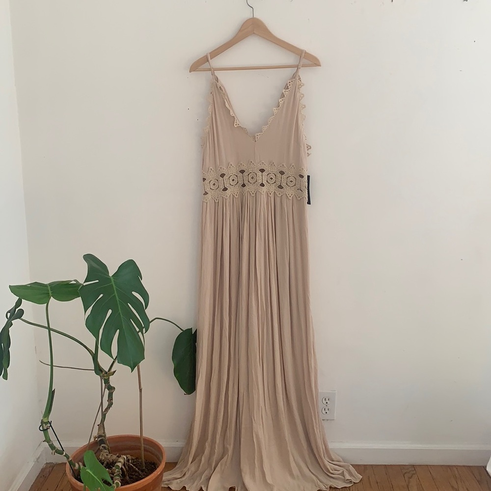 Torrid maxi dress, peek-a-boo midriff